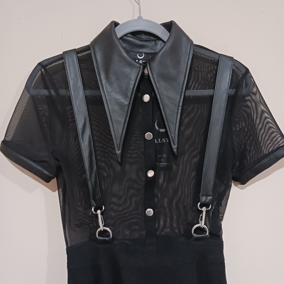 SOLD Cosmic Katy Suspender Dress Killstar - Picture 5 of 10